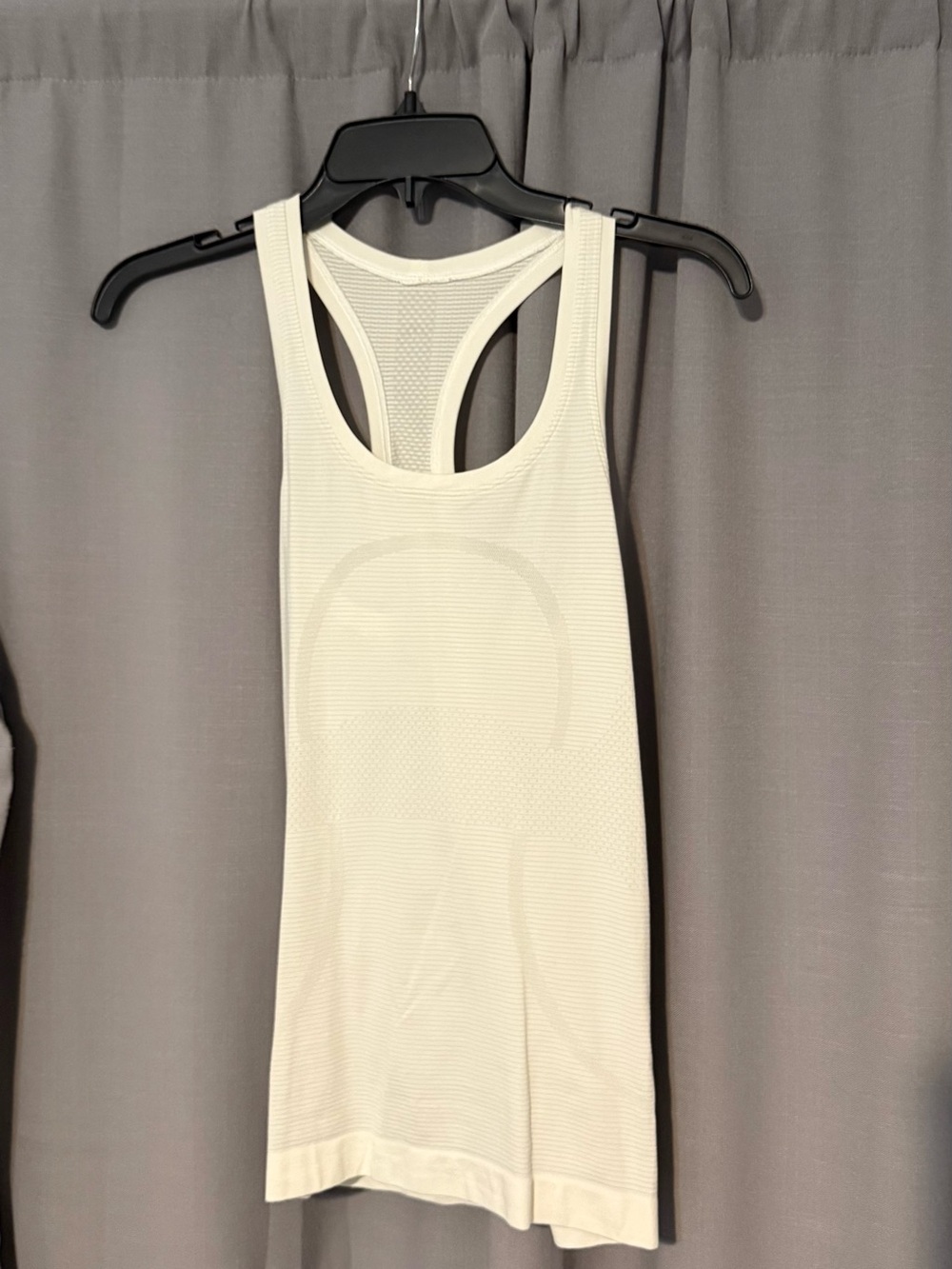 Lululemon Athletica White Racerback Seamless Tank